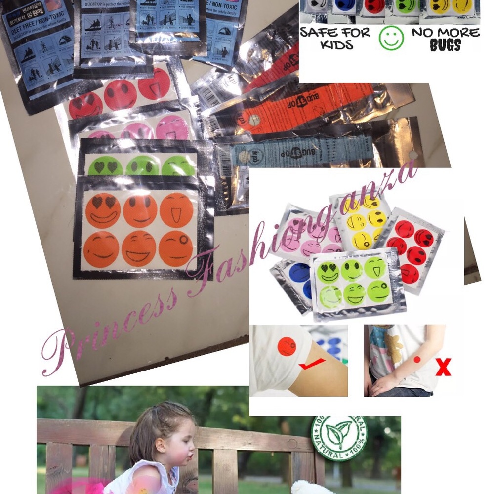 Mosquito repellent stickers (12 stickers) plus 1 pack FREE